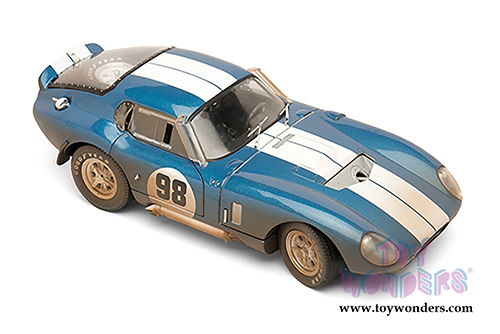 Shelby - Shelby Cobra Daytona Coupe "After Race" Hardtop #98 (1965, 1/18 scale diecast model car, Blue w/ White Stripes) SC133BU