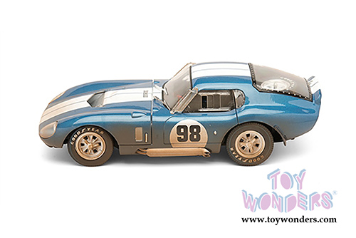 Shelby - Shelby Cobra Daytona Coupe "After Race" Hardtop #98 (1965, 1/18 scale diecast model car, Blue w/ White Stripes) SC133BU