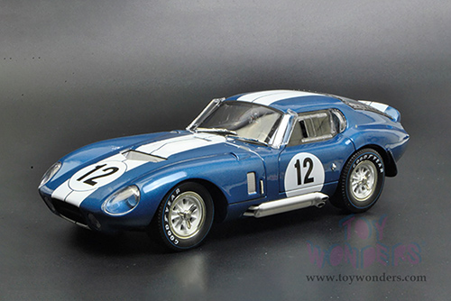 Shelby - Shelby Cobra Daytona Coupe #12 (1965, 1/18 scale diecast model car, Blue w/ White Stripes) SC146BU