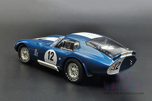 Shelby - Shelby Cobra Daytona Coupe #12 (1965, 1/18 scale diecast model car, Blue w/ White Stripes) SC146BU