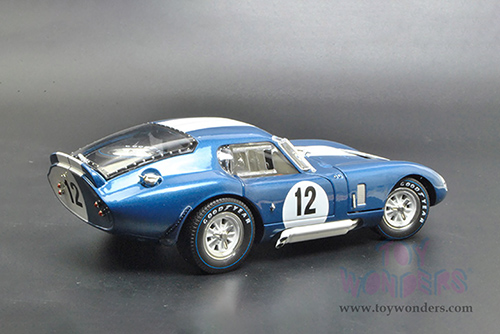 Shelby - Shelby Cobra Daytona Coupe #12 (1965, 1/18 scale diecast model car, Blue w/ White Stripes) SC146BU