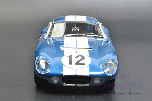 Shelby - Shelby Cobra Daytona Coupe #12 (1965, 1/18 scale diecast model car, Blue w/ White Stripes) SC146BU