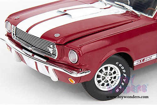 Shelby - Legend Series Shelby GT 350 Hardtop (1966, 1/18 scale diecast model car, Red w/ White Stripes) SC154R