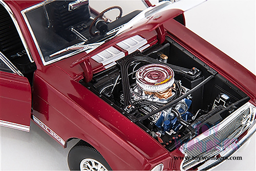 Shelby - Legend Series Shelby GT 350 Hardtop (1966, 1/18 scale diecast model car, Red w/ White Stripes) SC154R