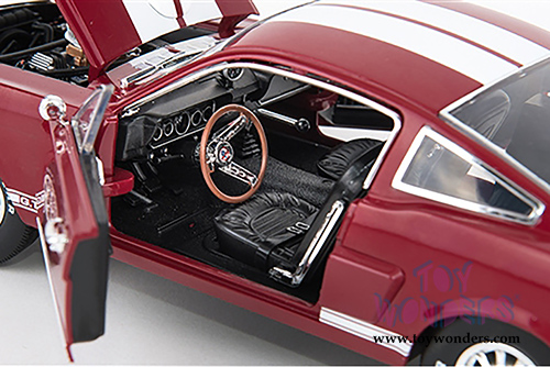 Shelby - Legend Series Shelby GT 350 Hardtop (1966, 1/18 scale diecast model car, Red w/ White Stripes) SC154R