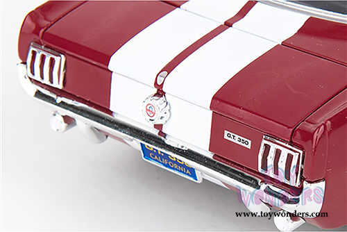 Shelby - Legend Series Shelby GT 350 Hardtop (1966, 1/18 scale diecast model car, Red w/ White Stripes) SC154R