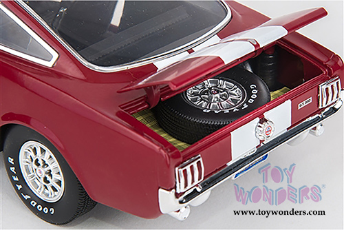 Shelby - Legend Series Shelby GT 350 Hardtop (1966, 1/18 scale diecast model car, Red w/ White Stripes) SC154R