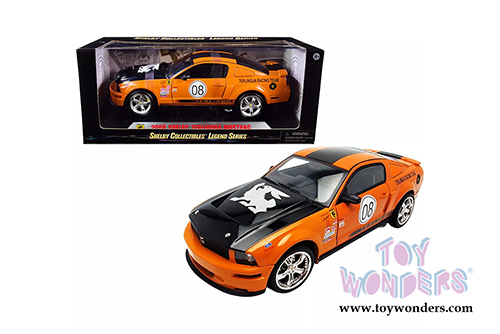 Shelby Legend Series - Ford Shelby Mustang #08 Terlingua Racing Team (2008, 1/18 scale diecast model car, Orange w/ Black Stripes) SC297OR