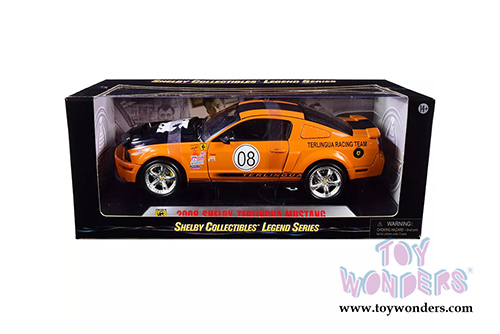 Shelby Legend Series - Ford Shelby Mustang #08 Terlingua Racing Team (2008, 1/18 scale diecast model car, Orange w/ Black Stripes) SC297OR