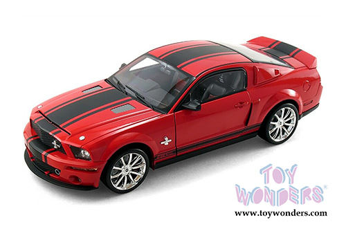Shelby Legend Series - Ford Shelby Mustang GT500 Super Snake (2008, 1/18 scale diecast model car, Red w/ Black Stripes) SC313R