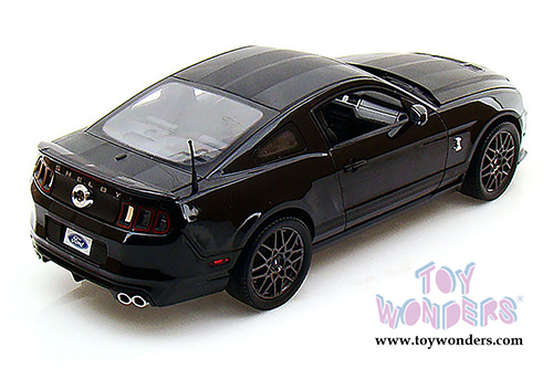 Shelby - Ford Shelby GT500 Hard Top (2013, 1/18 scale diecast model car, Black w/ Black Stripes) SC392-1/BK