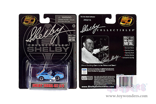 Shelby - Shelby&reg; 50th Anniversary Shelby Cobra 427 S/C #45 (1965, 1/64 scale diecast model car, Gulf Blue) SC715BU
