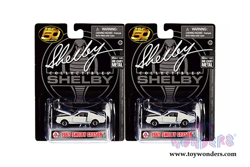 Shelby - Shelby® 50th Anniversary Ford Mustang Shelby GT350 (1965, 1/64 scale diecast model car, White) SC717W