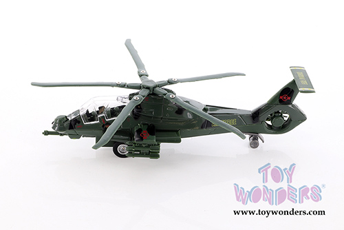 Stealth Copter with Light & Sounds (8.25" diecast model helicopter, Asstd.) SL362/2DB
