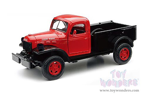 New Ray - Country Life | Dodge Power Wagon with Flatbed Trailer, Farm Tractor and Animal Feed Bags (1946, 1/32, scale diecast model car, Asstd.) SS-54296B