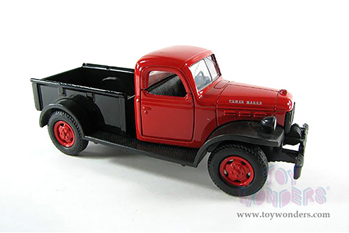 New Ray - Country Life | Dodge Power Wagon with Flatbed Trailer, Farm Tractor and Animal Feed Bags (1946, 1/32, scale diecast model car, Asstd.) SS-54296B