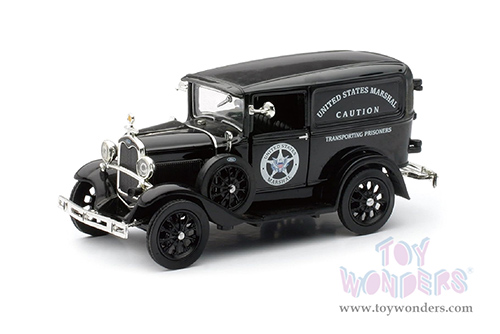 New Ray - Classic Collection Ford Model A US Marshall's Van (1931, 1/32 scale diecast model car, Black) SS-55123
