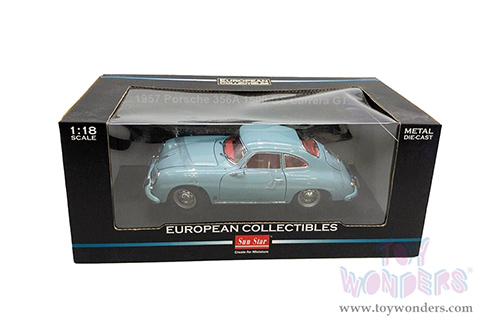 Sun Star European - Porsche 356A 1500 GS Carrera GT Coupé (1957, 1/18 scale diecast model car, Aquamarine Blue) SS1342