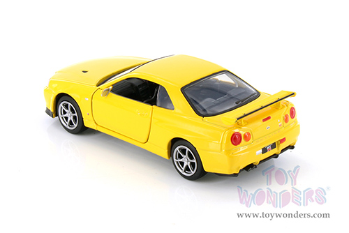 Showcasts Collectibles - Nissan Skyline GT-R34 V Spec II (1/36 scale diecast model car, Asstd.) TM012023