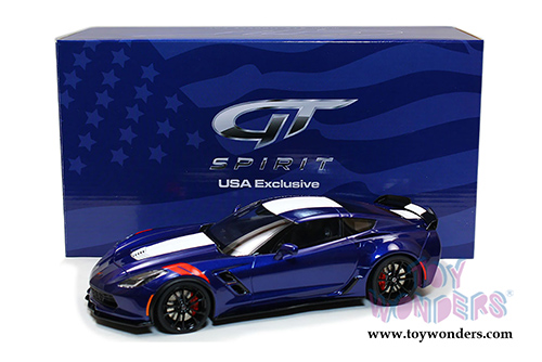 GT Spirit USA Exclusive - Chevrolet&reg; Corvette&reg; Grand Sport Hard Top (2017, 1/18 scale resin model car, Admiral Blue) US004