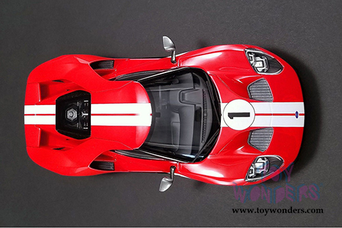 GT Spirit USA Exclusive - Ford GT #1 Heritage Edition (2018, 1/18 scale resin model car, Red) US008