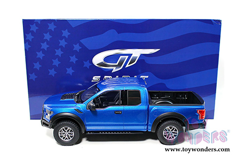 GT Spirit - Ford F150 Raptor Pickup Truck (2017, 1/18 scale resin model car, Lightning Blue) US009