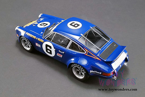 GT Spirit USA Exclusive - Porsche 911 RSR Penske Sunoco #6 1973 24 hrs of Daytona (1/18 scale resin model car, Blue) US015