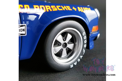 GT Spirit USA Exclusive - Porsche 911 RSR Penske Sunoco #6 1973 24 hrs of Daytona (1/18 scale resin model car, Blue) US015