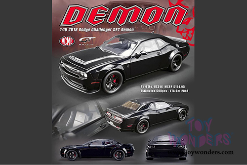 GT Spirit/ACME - Dodge Challenger SRT Demon (2018, 1/18 scale resin model car, Pitch Black) US016