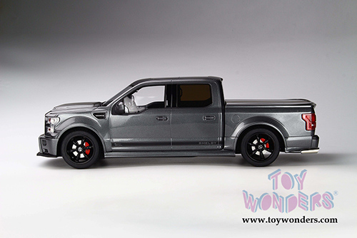 GT Spirit/ACME USA Exclusive - Ford Shelby F-150 Super Snake Pickup Truck with Bed Cover (2017, 1/18 scale resin model car, Metallic Gray) US022