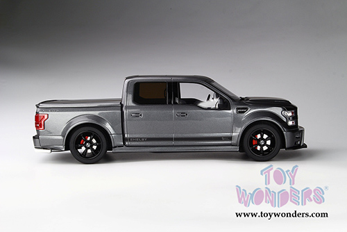 GT Spirit/ACME USA Exclusive - Ford Shelby F-150 Super Snake Pickup Truck with Bed Cover (2017, 1/18 scale resin model car, Metallic Gray) US022