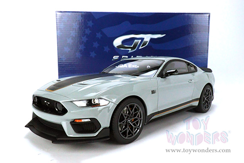 GT Spirit/ACME USA Exclusive - Ford Mustang Mach 1 (2021, 1/18 scale resin model car, Fighter Jet Grey) US039