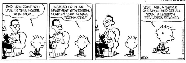 calvin hobbes question on marriage