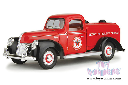 Texaco - Texaco Ford Tanker (1940, 1/18 scale diecast model car, Red w/Black) 0605R