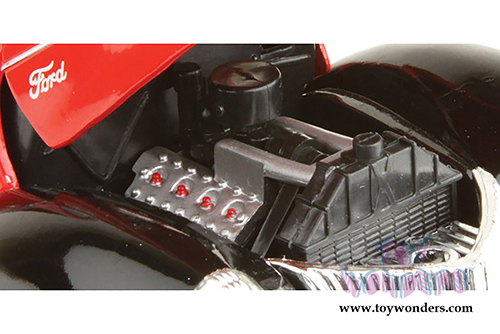 Texaco - Texaco Ford Tanker (1940, 1/18 scale diecast model car, Red w/Black) 0605R