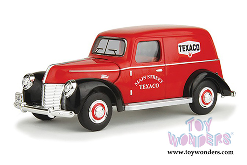 Texaco - Texaco Ford Panel Van (1940, 1/32 scale diecast model car, Red w/Black) 0611R