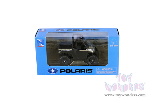 New Ray - Mini Polaris Ranger XP1000 EPS (4", diecast model car, Black/Beige) 07353