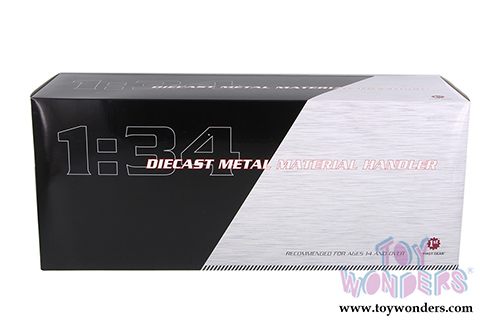 First Gear - Continental Building Products Freightliner M2-114SD Fassi Boom Material Handler with Drywall Load Truck (1/34 scale diecast model car, Orange and Green) 10-4045