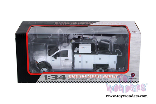 First Gear - Ram 5500 with Maintainer Service Body Truck (1/34 scale diecast model car, White) 10-4060