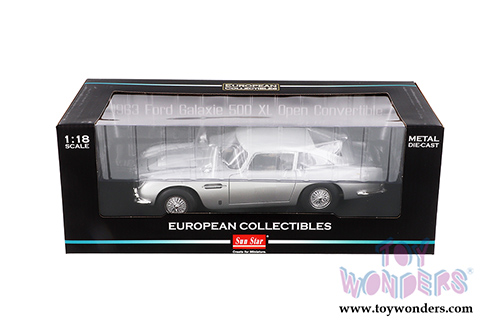 Sun Star European - Aston Martin DB5 Hard Top (1963, 1/18 scale diecast model car, Silver Grey) 1005SV