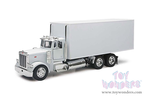 New Ray - Long Hauler Peterbilt&reg; 379 Box Truck (1/32, diecast model car, White) 10243