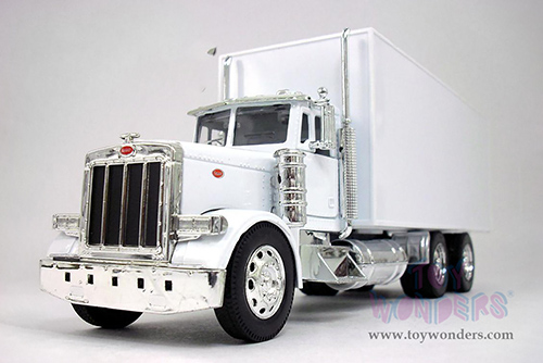 New Ray - Long Hauler Peterbilt&reg; 379 Box Truck (1/32, diecast model car, White) 10243