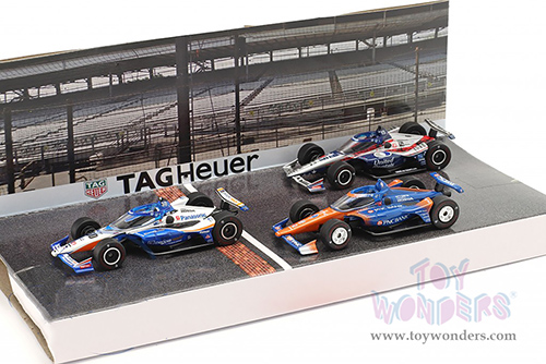Greenlight - NTT IndyCar Series 2020 Indianapolis 500 Podium 3 Car Set (1/64 scale diecast model car, Asstd.) 10885