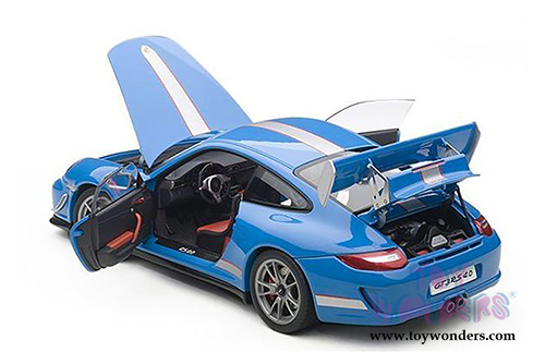 BBurago - Porsche 911 GT3 RS 4.0 Hardtop (1/18 scale diecast model car, Blue) 11036BU