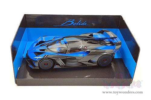 BBurago - Bugatti Bolide Hardtop (1/18 scale diecast model car, Blue/Black) 11047BU