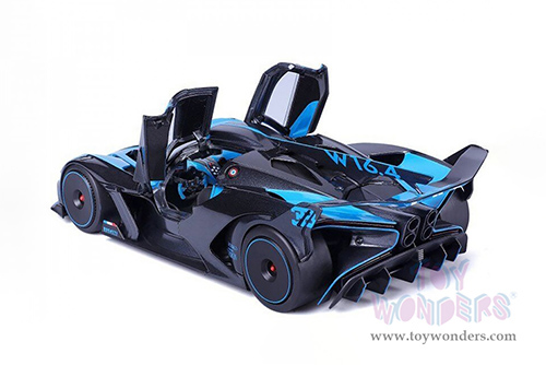 BBurago - Bugatti Bolide Hardtop (1/18 scale diecast model car, Blue/Black) 11047BU