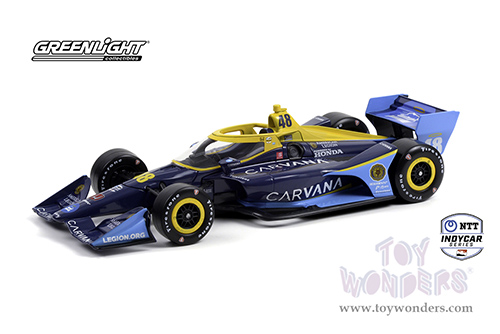 11154 Greenlight 2021 NTT IndyCar Series #48 Jimmie Johnson Chip Ganass Racing Carvana model diecast car