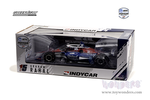 11114 Greenlight NTT IndyCar Series #15 Graham Rahal Rahal Letterman Lanigan Racing United Rentals model diecast car window box package