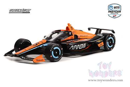 Greenlight - NTT IndyCar Series - #5 Pato O'Ward "Arrow" Arrow McLaren SP (2022, 1/18 scale diecast model car, Black/Red) 11148
