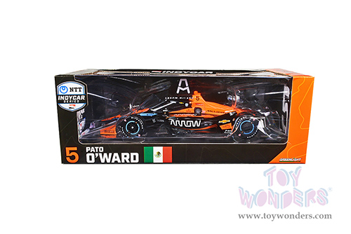 Greenlight - NTT IndyCar Series - #5 Pato O'Ward "Arrow" Arrow McLaren SP (2022, 1/18 scale diecast model car, Black/Red) 11148